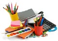 Color School Supplies Royalty Free Stock Photo