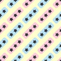 Color seamless pattern with stars. Cute print for kids.
