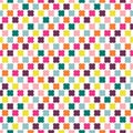 Color seamless repeat pattern on white background. Royalty Free Stock Photo