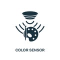 Color Sensor icon. Monochrome style design from sensors icon collection. UI and UX. Pixel perfect color sensor icon. For web desig