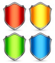Color shields. Royalty Free Stock Photo