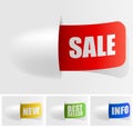 Color shopping tags Royalty Free Stock Photo