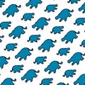 Color silhouette hippopotamus safari animal background