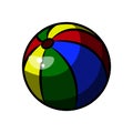 Color Sketch Baby Beach ball