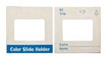 Color slide holder card Royalty Free Stock Photo
