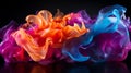 color smoke, AI generated Royalty Free Stock Photo