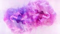 Color smoke background cloud pink paint flow water