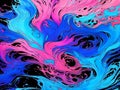 Color smoke. Ink water. Paint drop. Fantasy underwater burst, Ai Generative Royalty Free Stock Photo