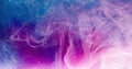 Color smoke mist texture pink blue vapor cloud Royalty Free Stock Photo