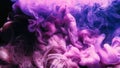 Color smoke paint splash ink water mix pink blue Royalty Free Stock Photo