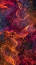 Color smoke. Paint water mix. Fire flame. Red yellow burning glowing glitter texture on dark black. Abstract background Royalty Free Stock Photo