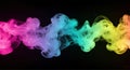 Color smoke wave abstract background Royalty Free Stock Photo