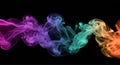 Color smoke wave abstract background Royalty Free Stock Photo