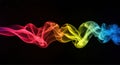 Color smoke wave abstract background Royalty Free Stock Photo
