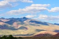 Color soil of mercury deposits in Altai Royalty Free Stock Photo