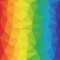 Color spectrum abstract geometric rumpled triangular background low poly style