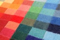 Color spectrum of carpet samples Royalty Free Stock Photo
