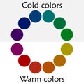 Color spectrum - printing color wheel with different colors