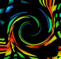 Color Spectrum Swirl Royalty Free Stock Photo