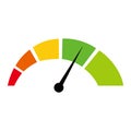 Color speedometer icon