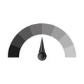 Color speedometer. Time icon set. Vector illustration.
