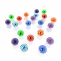 Color spheres and arrows Royalty Free Stock Photo