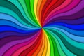 Color spiral background, bright colorful swirling radial pattern