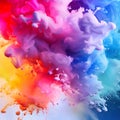 Color splach in water Royalty Free Stock Photo