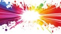 Color splash abstract background rainbow paint bright light exploding color creative design colorful burst digital art dynamic Royalty Free Stock Photo