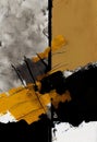 Color Splash Minimal Abstract Textured Yellow Black Design Details Princess Paint Rusty Sage