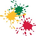 Color splashes vector