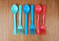 Color spoons and forks