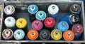 Color spray cans Royalty Free Stock Photo