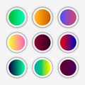 Color square buttons Royalty Free Stock Photo