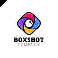 Color Square Camera Shutter Mark. Box Photo Camera Logotype