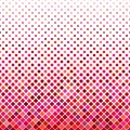 Color square pattern background - geometrical vector graphic design from diagonal squares in red tones Royalty Free Stock Photo