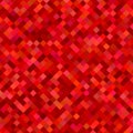 Color square pattern background - geometrical vector graphic from diagonal squares in red tones Royalty Free Stock Photo