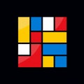 Color Squares: A Minimalist Masterpiece Of De Stijl Influence