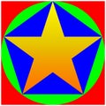 Color Star, pentagon, circle, square