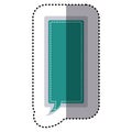 color sticker large rectangle frame callout dialogue