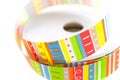 Color striped ribbon spool