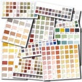 Color swatch collage Royalty Free Stock Photo