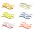 Color Swatch Swooshes 2 Royalty Free Stock Photo