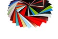 Color swatches laminated chipboard Royalty Free Stock Photo