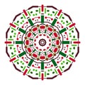 Color symmetrical mandala Royalty Free Stock Photo