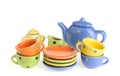 Color tableware Royalty Free Stock Photo