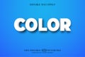 Color title background Editable text effect, 3d text template