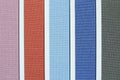 Color tone of fabric swatch samples Royalty Free Stock Photo
