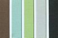 Color tone of fabric swatch samples Royalty Free Stock Photo