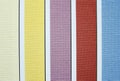 Color tone of fabric swatch samples Royalty Free Stock Photo